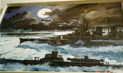 日本海軍艦艇の絵　　航空宇宙博物館　（平成2.8）